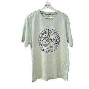 Fat Face Mens Graphic Short Sleeve T-Shirt, Light Green, Cotton, Size XL